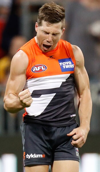 TGreeneSigning (1).jpg GIANTS fans will see a lot more of this from forward Toby Greene over the next six years. - Toby Greene,GWS Giants,AFL